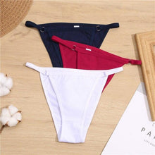 Load image into Gallery viewer, Cotton Briefs Panties Women 3Pcs/set Sexy Low Waist Underwear M-2XL Ladies Cotton Underpants Soft Feamle Lingerie 2021
