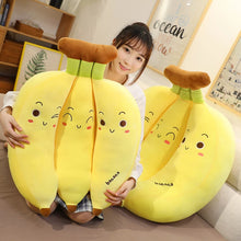 Load image into Gallery viewer, Creative Cartoon Banana Plush Pillow Kawaii Sofa Cushion Baby Toy Cute Plush Doll Children Fruit Toys Children Kid Gift
