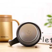 Load image into Gallery viewer, 350/500ML stainless steel coffee mug mug vacuum mug outdoor car travel mug ladies mug insulation 6-12 hours water cup thermos
