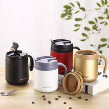 Load image into Gallery viewer, 350/500ML stainless steel coffee mug mug vacuum mug outdoor car travel mug ladies mug insulation 6-12 hours water cup thermos
