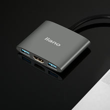 Load image into Gallery viewer, 3 in 1 Extension Hub USB Type C to HDMI / USB 3.0 Adapter Converter Type-C Docking Station Data Hub for Laptop Computer PC Macbook
