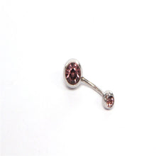 Load image into Gallery viewer, 20 Color Stainless Steel Pressure Drill Navel Stud Belly Ring Color Navel Buckle Piercing Jewelry
