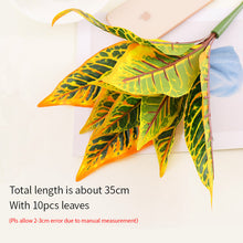 Load image into Gallery viewer, 35cm Artificial Plants Flowers silk Leaf Plastic Green Grass Tree Plant Fake Leaf Foliage Bush for Home Wedding bedroom Decor
