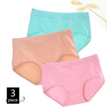 Load image into Gallery viewer, FallSweet 3pcs/lot! Cotton Women Panties Middle Waist Comfortable Briefs
