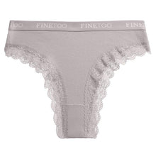 Load image into Gallery viewer, Women's Cotton Panties Girls Letter Thongs Brazilian Pantys Sexy Lace Underwear For Woman Lingerie Bikini Panty
