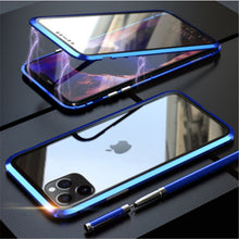 Load image into Gallery viewer, 360 Metal Magnetic Adsorption Case For iPhone 12 11 Pro Max 12 Mini XS Max X XR 7 8 6 6s Plus SE 2020 Double-Sided Glass Cover
