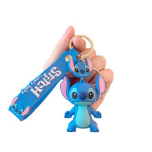 Load image into Gallery viewer, Stitch Kiki Keychains Cartoon Baby Boy Girl KeyRings Women Lovely Bag Key Chain Monster Accessories

