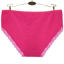 Load image into Gallery viewer, 6 PCS/LOT Underwear Women Panties Cotton Mid Rise Flowers Print Lace Sexy Briefs Plus Size Ladies Knickers for Women
