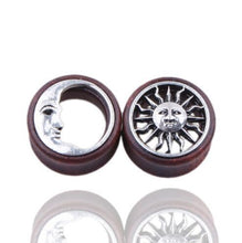 Load image into Gallery viewer, Ear Extender New Product Sun Moon Alloy Wood Exquisite Piercing Jewelry 8-20mm

