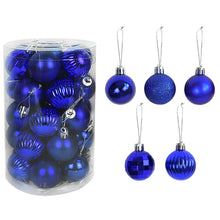 Load image into Gallery viewer, 36Pcs Rose Gold Plastic Christmas Balls Ornament 4cm Hang Pendant Ball Indoor New Year Xmas Tree Decor Home Christmas Decoration

