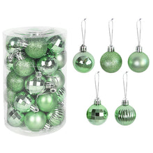 Load image into Gallery viewer, 36Pcs Rose Gold Plastic Christmas Balls Ornament 4cm Hang Pendant Ball Indoor New Year Xmas Tree Decor Home Christmas Decoration
