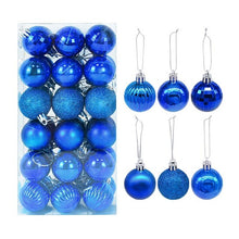 Load image into Gallery viewer, 36Pcs Rose Gold Plastic Christmas Balls Ornament 4cm Hang Pendant Ball Indoor New Year Xmas Tree Decor Home Christmas Decoration
