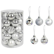 Load image into Gallery viewer, 36Pcs Rose Gold Plastic Christmas Balls Ornament 4cm Hang Pendant Ball Indoor New Year Xmas Tree Decor Home Christmas Decoration
