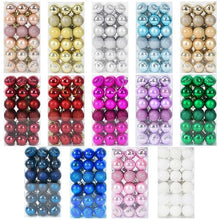 Load image into Gallery viewer, 36Pcs Rose Gold Plastic Christmas Balls Ornament 4cm Hang Pendant Ball Indoor New Year Xmas Tree Decor Home Christmas Decoration
