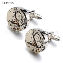 Load image into Gallery viewer, High-End Exquisite Watch Movement Cufflinks Wordless Movement Cufflink Men's Shirt Foreign Trade Business Gifts
