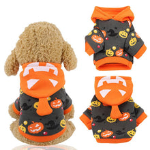 Load image into Gallery viewer, Pet Dog Clothes Halloween Dog Costumes Pumpkin Pattern Dogs Hoodies Puppy Coat Winter Warm Pet Clothing For Dogs Cats Coat Jacket
