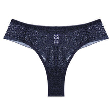 Load image into Gallery viewer, Sexy Panties Lace Thongs Women Underwear Female Intimates Lingerie Low Waist T-Back Brazilian Pantys Floral Hollow Out G-string
