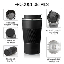 Load image into Gallery viewer, 380ml 510ml Stainless Steel Coffee Cup Thermal Mug Garrafa Termica Cafe Copo Termico Caneca Non-slip Travel Car Insulated Bottle
