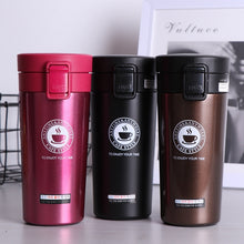 Load image into Gallery viewer, 380ml Double Stainless Steel 304 Coffee Mug Leak-Proof Thermos Mug Travel Thermal Cup Thermosmug Water Bottle For Gifts
