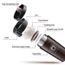 Load image into Gallery viewer, 380ml Double Stainless Steel 304 Coffee Mug Leak-Proof Thermos Mug Travel Thermal Cup Thermosmug Water Bottle For Gifts
