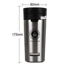 Load image into Gallery viewer, 380ml Double Stainless Steel 304 Coffee Mug Leak-Proof Thermos Mug Travel Thermal Cup Thermosmug Water Bottle For Gifts
