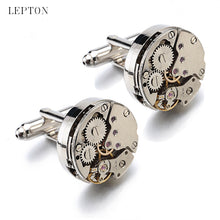 Load image into Gallery viewer, Watch Movement Cufflinks Men's French Cufflinks Custom without Words Movement
