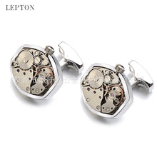 Load image into Gallery viewer, Watch Movement Cufflinks Men's French Cufflinks Custom without Words Movement
