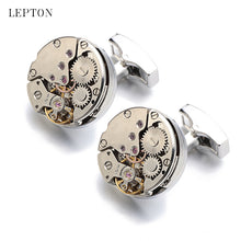 Load image into Gallery viewer, Watch Movement Cufflinks Men's French Cufflinks Custom without Words Movement
