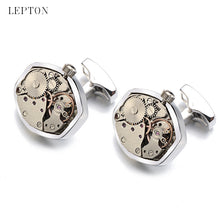 Load image into Gallery viewer, Watch Movement Cufflinks Men's French Cufflinks Custom without Words Movement
