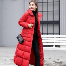 Load image into Gallery viewer, Winter Women's Down Coat Clothes Cotton-Padded Thickening Long Jacket Down Plus Size
