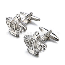 Load image into Gallery viewer, Men's Cufflinks French Crown Cufflinks Nail Noble and Elegant Cufflinks
