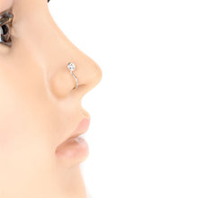 Load image into Gallery viewer, Piercing Jewelry Fashionable and Exquisite Nose Stud Diamond-Embedded Fake Nose Ring
