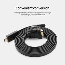 Load image into Gallery viewer, 2M/3M HDMI to VGA Cable 1080P HD Smart Digital Conversion Adapter HDMI male to VGA male Cable
