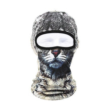 Load image into Gallery viewer, 3D Cat Animals Balaclava Motorcycle Breathable Anti-UV Full Face Mask Fishing Hiking Tiger Dog Bandana Summer Cycling Headwear

