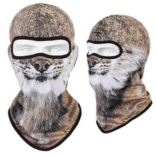 Load image into Gallery viewer, 3D Cat Dog Cute Animal Balaclava Motorcycle Motocross Moto Skiing Snowboard Hat Helmet Liner Biker Face Cap Cycling Headgear
