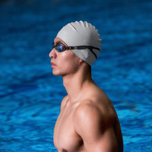Load image into Gallery viewer, 3D Elastic Professional Silica Gel Caps Waterproof Ear Protection Adult Men Women Long Hair Swimming Hat Cover Ear Bone Pool
