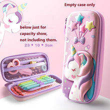 Load image into Gallery viewer, Pencil Case EVA Storage Box Lovely Pink Unicorn Cartoon Pen Bag for School Girl
