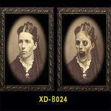 Load image into Gallery viewer, 3D Ghost Photo Frame 38*25CM Halloween Horror Pictures Frames Changing Face Ghost Halloween Party Decor Decoration Props
