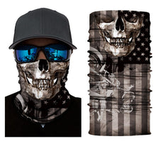 Load image into Gallery viewer, 3D Ghost Skull Bandana Neck Gaiter Head Shield Summer Hiking Scarves Tube Balaclava Scarves Breathable Sun Guard Headband Scarf
