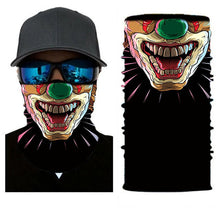 Load image into Gallery viewer, 3D Ghost Skull Bandana Neck Gaiter Head Shield Summer Hiking Scarves Tube Balaclava Scarves Breathable Sun Guard Headband Scarf
