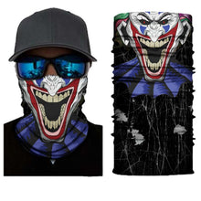 Load image into Gallery viewer, 3D Ghost Skull Bandana Neck Gaiter Head Shield Summer Hiking Scarves Tube Balaclava Scarves Breathable Sun Guard Headband Scarf
