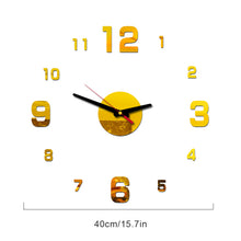Load image into Gallery viewer, Wall Clock Large   Sticker Acrylic Silent Digital Big  Self adhesive   Modern Design for  Room Home Office Decor

