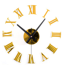 Load image into Gallery viewer, Wall Clock Large   Sticker Acrylic Silent Digital Big  Self adhesive   Modern Design for  Room Home Office Decor
