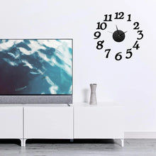 Load image into Gallery viewer, Wall Clock Large   Sticker Acrylic Silent Digital Big  Self adhesive   Modern Design for  Room Home Office Decor
