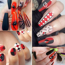 Load image into Gallery viewer, 3D Halloween Nail Design Anime Joker Spider Snake Sliders Nail Stickers Adhesive Decals Girls Children Party Manicure GLF794
