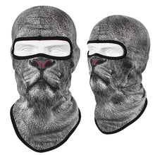 Load image into Gallery viewer, Neck Gaiters 3D Cat Dog Cute Animal Balaclava Motorcycle Motocross Moto Skiing Snowboard Hat Helmet Liner Biker Face Cap Cycling Headgear
