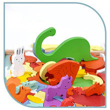 Load image into Gallery viewer, 3D Puzzles Toy Animal Cartoon Multilayer Jigsaw Puzzle Creative Baby Wooden Early Educational Cognition Toys For Children Gifts
