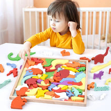 Load image into Gallery viewer, 3D Puzzles Toy Animal Cartoon Multilayer Jigsaw Puzzle Creative Baby Wooden Early Educational Cognition Toys For Children Gifts
