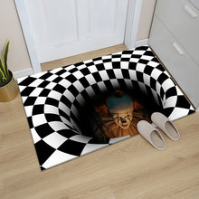 Load image into Gallery viewer, 3D Sewer Manhole Cover Horror Home Carpet Clown Trap Visual Carpet Living Room Floor Mat Halloween Decoration for Home

