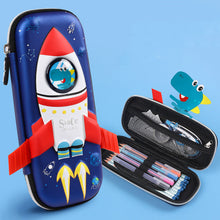Load image into Gallery viewer, Pencil case 3D Space cute School Stationery box plastic Cartoons Pencil cases for kids
